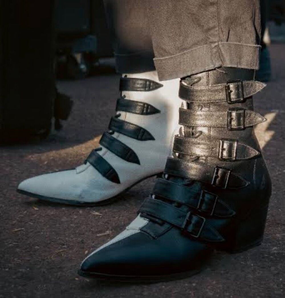 Ash Costello x Strange Cvlt Coven Boots Black/white Size 8 New - Picture 10 of 10